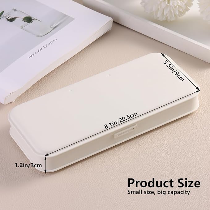 Nail Art Tool Storage Box, Plastic Manicure Tool Box, Manicure Efile Accessories Drill Kit Case, Beauty tool Case, Tweezers Container, Travel Salon Home, Nail Implement for Esthetician-Beige