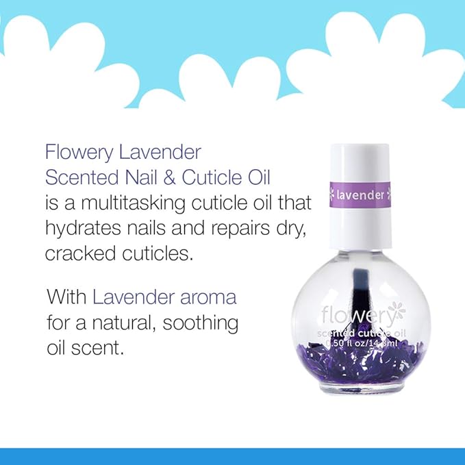 Flowery Lavender Scented Cuticle Oil, 0.5 oz, 2 Pack