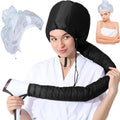 Net Plopping Cap for Drying Curly Hair, Adjustable Net Plopping Cap for Drying Curly Hair with Drawstring, Hair Dryer Bonnet, Plopping Cap Curly Hair for Women (Black 1)