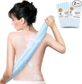 Yiclick 2PCS Exfoliating Washcloth Towel - Exfoliating Body Scrubber Exfoliator, Loofah Sponge Wash Cloth, Korean & Japanse & African Net Sponge Rag - Back Scrubber Washer (Blue)