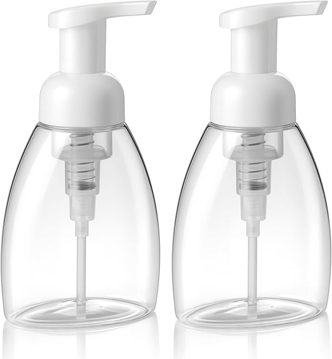 Bar5F Foaming Soap Dispenser Pump Bottle for Dr. Bronner's Castile Liquid Soap 8.5-Ounce Pack of 2