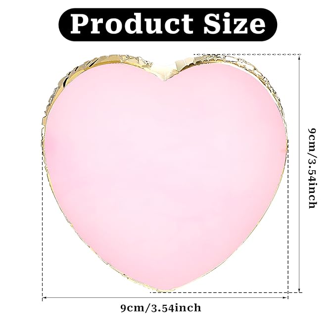 Resin Nail Art Palette Nail Mixing Palette Nail Art Painting Mixed Color Palettes Gold Edge Nail Holder Display Board Cosmetic Mixing Tools (Pink)