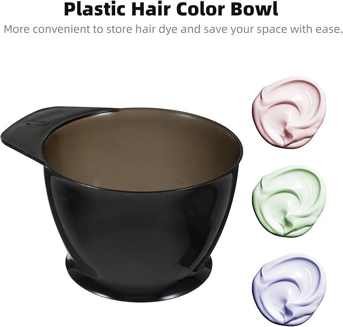 Hair Color Mixing Bowl 6.10 Inch Anti-Slip Hair Dye Bowl with Scale for Salon and Home Hairdressing Color Tinting and Oil Treatment