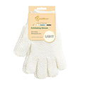 Evridwear Exfoliating Dual Texture Bath Gloves for Shower, Spa, Massage and Body Scrubs, Dead Skin Cell Remover, Gloves with Hanging Loop (1 Pair Light)