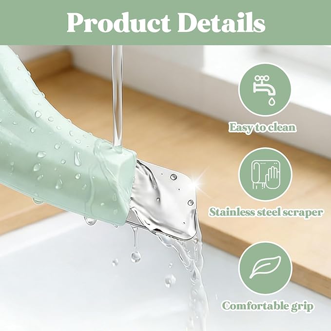 Skin Scrubber Face Spatula & Silicone Face Scrubber, Blackhead Remover Tool, Face Scrubber Skin Care Scraper Mask Applicator Spatula for Exfoliating, Massaging, Remove Blackheads, Pore Cleaning