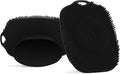2 PCS Face Scrubber, Soft Silicone Face Exfoliator with Suction Cup for Man and Women Deep Skin Clean, Gentle Facial Cleaning Brush Suitable for All Sensitive Skin (Black)