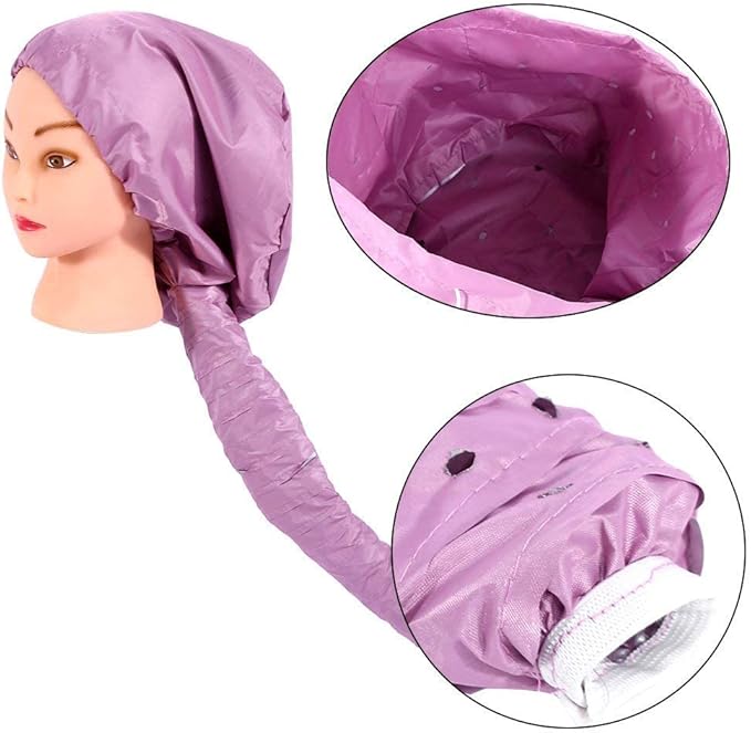 Bonnet Hair Dryer Attachment, Foldable Hair Dryer Cap, Portable Soft Hair Drying Salon Cap with Heat for Hair Treatment, Hair Care