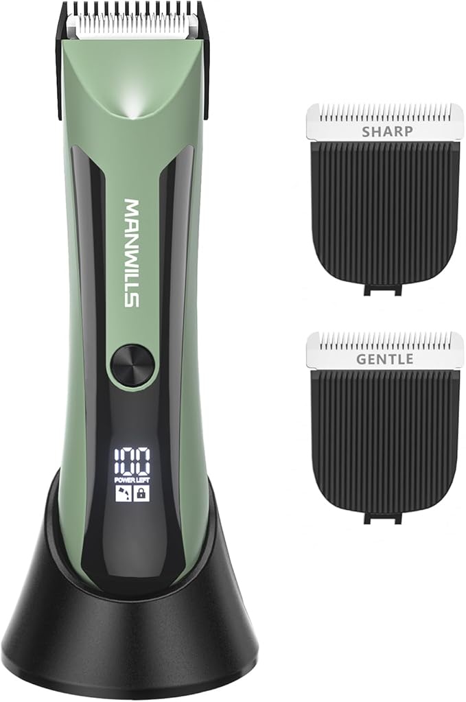 Electric Ball Groomer - Wet/Dry Clippers, Pubic & Body Shaver Men