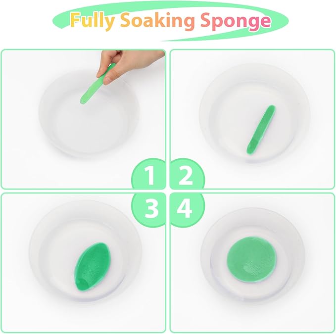120Pcs Facial Compressed Facial Sponges for Women, Coldairsoap PVA Professional Makeup Sponge Female Removal Pads Compress Exfoliating Face Cleansing Rounds Wash Pad (pink+green+blue+purple)