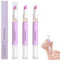 3PCS 2-in-1 Cuticle Oil Pusher Pen, Ceramic Cuticle Pusher & Oil Pen, Nail Care Tool for Dry Damaged Nails Hangnails Moisturiz Polish Brighten