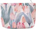 SxoSyo Cosmetic Bags for Women Makeup Bag Large Capacity Purse Travel Toiletry Zipper Storage Pouch Make up Brushes Organizer for Gifts (Pink, tulip)