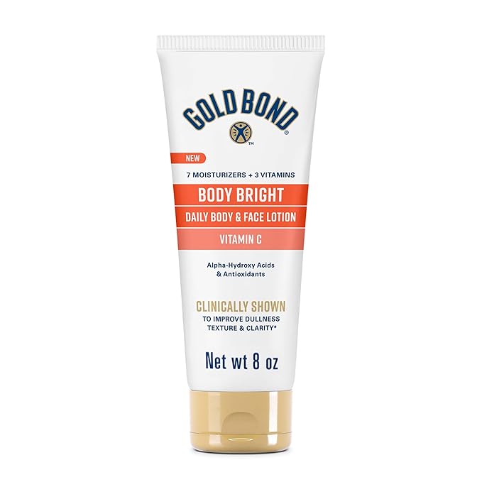 Gold Bond Body Bright Daily Body & Face Lotion With Vitamin C, 8 oz.