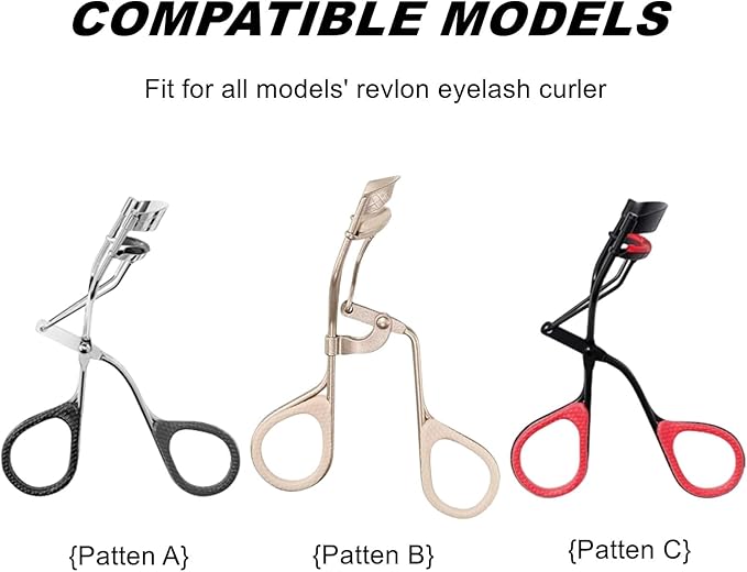 Compatible with Revlon Eyelash Curler Refills,30 Pack Colorful Lash Curlers Refill Compatible with Revlon Eyelash Curler,6 Colors.