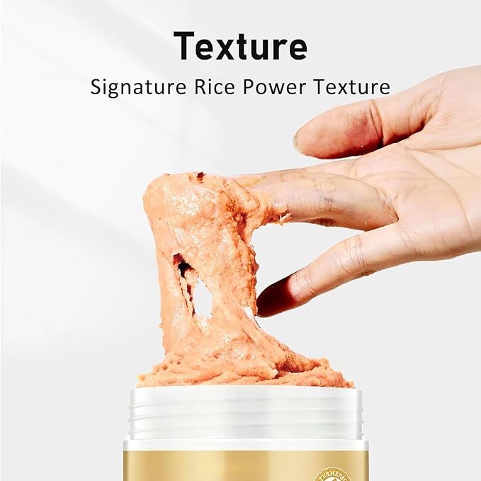 Turmeric Rice Mochi Face Cleanser Wash Cream,Moisturizing,Deep-Cleansing,Oil Control,Makeup Cleansing Balm for Women for All Skin Types（5.29oz）