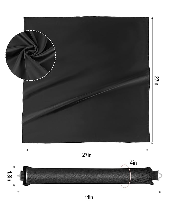 Heatless Curls Overnight with Satin Head Scarf, Velvet Hair Rollers for Blowout Look, No Heat Curling Rod for Long Thick Hair, Soft Sleep In Flexi Rods