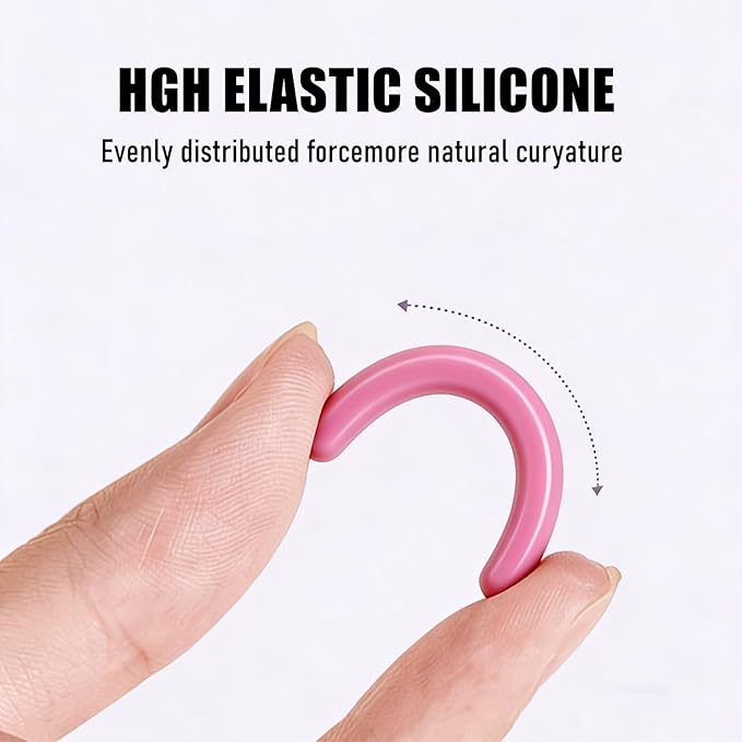 36Pack Pink Compatible with Real Techniques Eyelash Curler Refills, Silicone Rubber Eye lash Curlers Refill Compatible with Real Techniques Miracle Eyelash Curler.