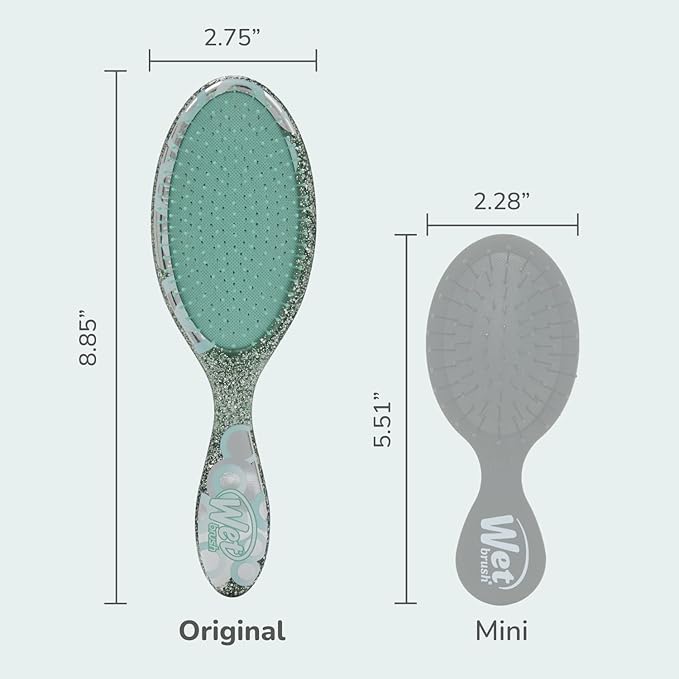 Wet Brush Original Detangler Hair Brush, Teal (Groovy Disco), Ultra-Soft IntelliFlex Bristles, Detangling Bristles Glide Through Tangles (Wet Dry & Damaged Hair), Women & Men