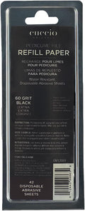Cuccio 42 x Refill Black 60 Grit for Stainless Steel Pedicure File