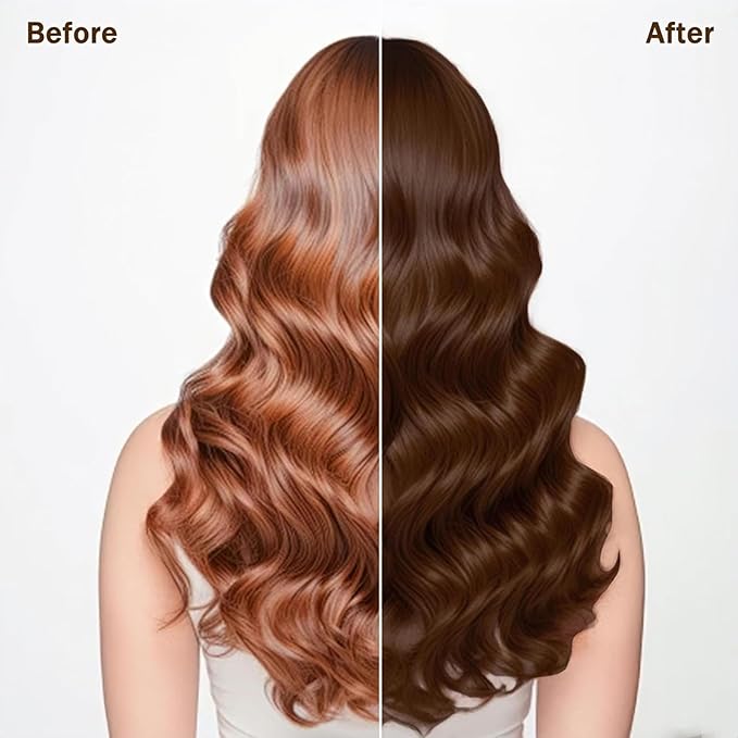 Dark Coffee Hair Dye Shampoo 3 in 1 for Gray Hair, Long-lasting & Natural Hair Color Shampoo, Herbal Ingredients Natural Shampoo Hair Dye Effect in Minutes, Gifts for Men Women 500ml