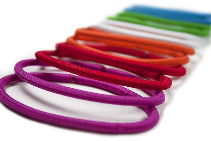 Scunci No Damage Effortless Beauty Thick Hair Elastics, 24-Count