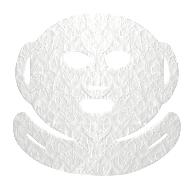DERMOVIA LACE YOUR FACE Patented Compression Facial Mask, AS SEEN ON SHARK TANK, Reusable Biodegradable Cotton Skin Care, Clarifying Mulberry, 4 pack