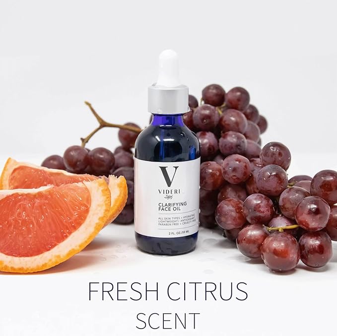 Gua Sha Face Oil - Anti Aging Organic Face Serum, Grapeseed, Argan, Grapefruit & Vitamins C & E. Nature Vegan Formula, Face Roller Oil for Facial Massage Tools. Large 2 Oz