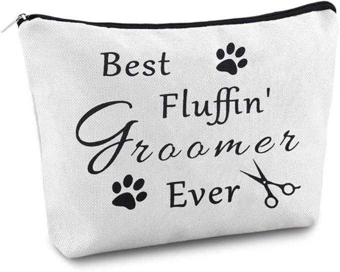 yaozeio Dog Pet Groomer Gift Bag for Women Pet Grooming Bag for Dogs Groomers Birthday Christmas Gifts for Daughter Son Pet Grooming Storage Pouch for Sister Cat Lover Dog Groomer Travel Case