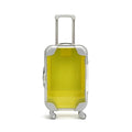 False Eyelash Storage Box, Portable Travel Organizer Mini Luggage False Eyelash Tray Makeup Tool (YELLOW)