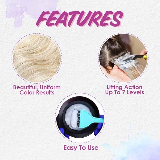 Punky Cream Peroxide Hair Dye Developer 40 Volume – Hair Bleach Developer for Medium to High Lift, 118ml