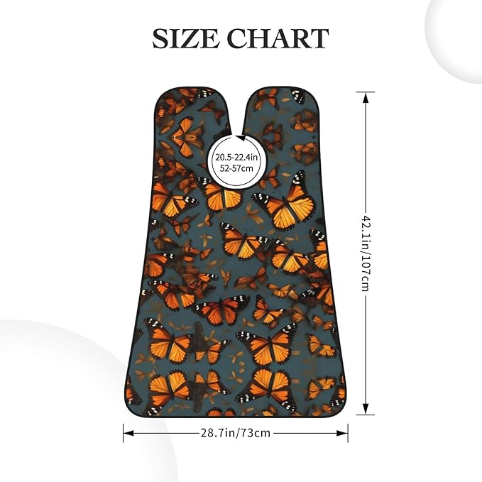 Pinks Cherry Blossoms Print Beard Bib Shaving Apron, Beard Hair Trimming Cape Gift For Dad