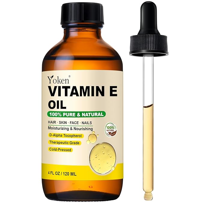 Vitamin E Oil 4 Oz Vitamin E oil for Skin Vitamine oils for Face Perfect Bath and Body Oil Cold Pressed Hexane Free Formula