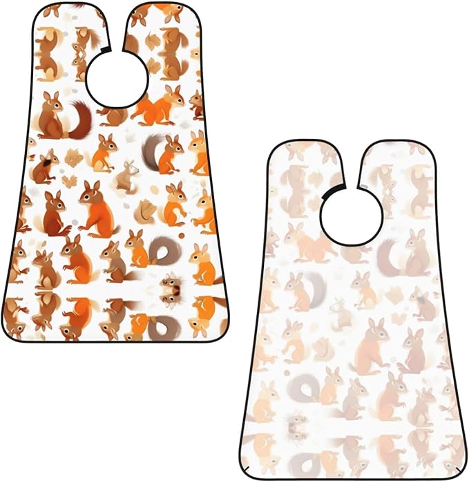Tropical Fruit Pineapple Print Beard Bib Shaving Apron, Beard Hair Trimming Cape Gift For Dad