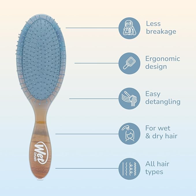 Wet Brush Original Detangler Hair Brush, Blue (Desert Afterglow), Ultra-Soft IntelliFlex Bristles, Detangling Bristles Glide Through Tangles (Wet Dry & Damaged Hair), Women & Men