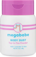 Megababe Sweat Absorbing Body Powder - Body Dust | Hot Weather Essential | with Lavender & Aloe | Talc-Free, All Natural | 1.7 oz (Pack of 1)