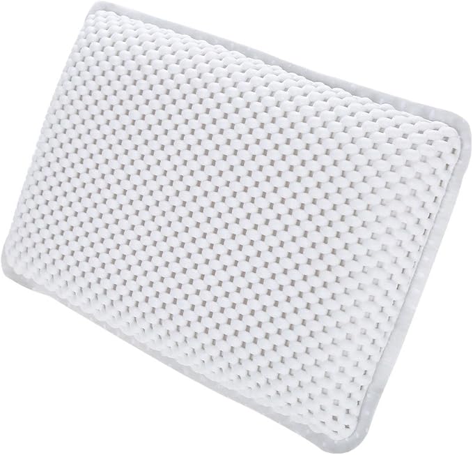 Yosoo Health Gear Spa Bath Pillow, Cushioned Bathtub Pillow with Suction Cups, PVC Bath and Spa Head Rest, White, Neck/Back Support
