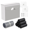 Sanitary Napkin Receptacle with Hygiene Disposal Bags and Trash Bag, 9.4x7.8x3.5 inches Stainless Steel Wall Mounted Feminine Hygiene Bin for Bathroom, Office (Silver)