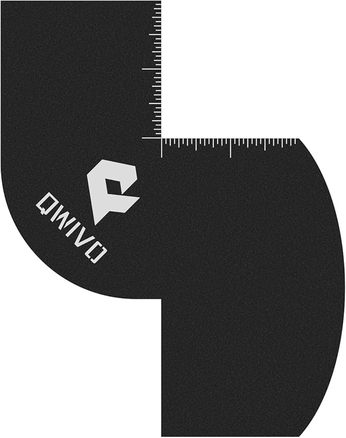 Color Enhancement Barber Card with Measurement indicators, Easy to Clean Hairline Maker for Barber Shape, Reusable Beard Line Up Tool, Color Spray Edge Hair Liner Card (Black-C)