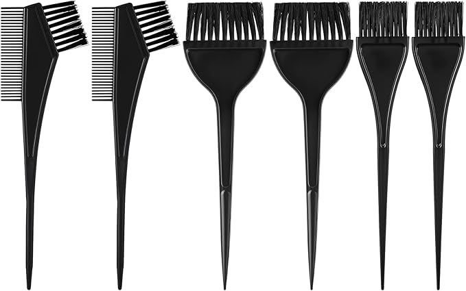 6pcs Hair Coloring Brush, Hair Dye Brushes Set, Professional Salon Hair Color Applicator Kit, Hair Color Brush for Hair Salon, Hair Tint Dyeing Brush Set for Coloring and Dyeing