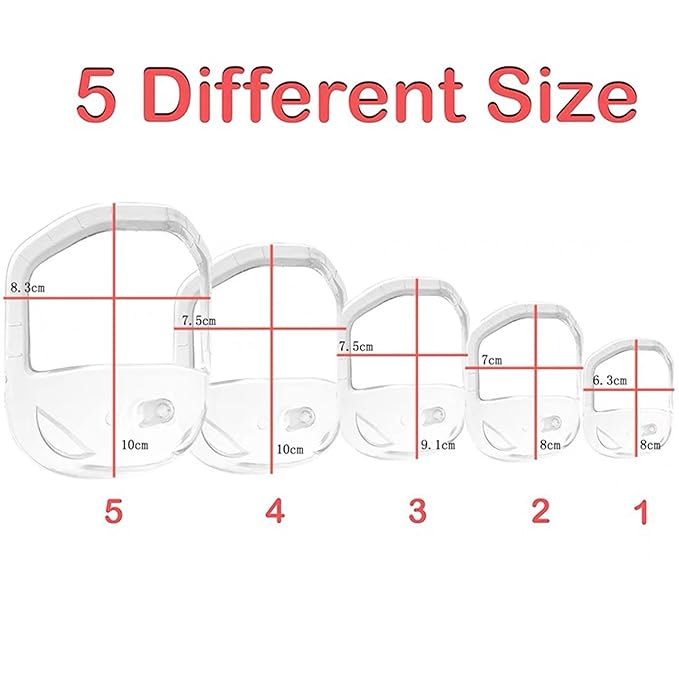 Beard Shaping Tool Set: 5 Size Goatee Shaper for Men, Goatee Shaving Template & Beard Guide Shaper, Mustache Grooming Kit Face Hair Styling Template for Precise Trimming