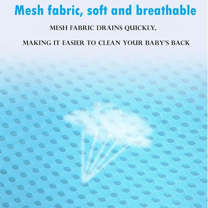 Baby Bath Support Mesh Pad Newborn Bath Tub Seat Net Non-Slip Baby Tub Mat Floating Bathtub Seat Cushion Adjustable Pillow for Bathing Cushion Pad Mat for 0-3 Years Old (No Bathtub)