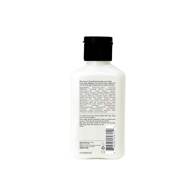 Hempz Mini Whipped Vanilla & Coconut Cream Body & Hand Lotion 2.25 oz.