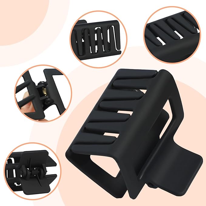 16 Pcs Nonslip Banana Clips for Women - Large and Small Matte Claws with Strong Hold for Thin, Thick, or Curly Hair