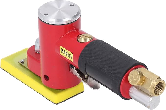 Jadeshay Random Orbital Sander Pneumatic Tool, High Power Push Switch Palm Sander with Air Filter, Zinc Alloy Construction, for Auto Body, Woodworking & Polishing