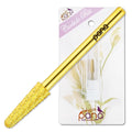USA PANA Professional 3/32" Shank Size - Cone Shape Carbide Bit - Nail Drill Bit for Manicure Pedicure Tools Dremel Machine - Gold, Silver (Coarse, Gold)
