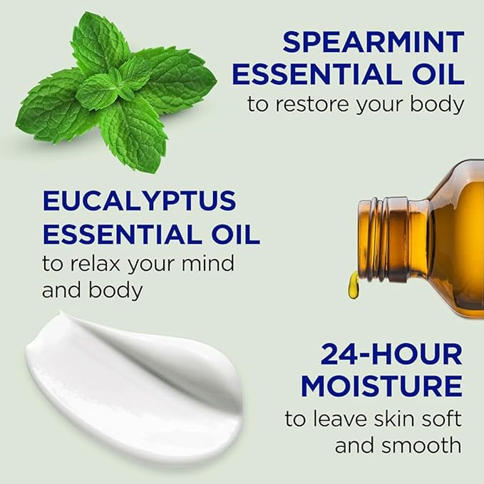 Dr Teal's DCP Products Body Lotion Moisture Rejuvenating Eucalyptus & Spearmint, 16 fl oz Pack of 4 (Yes)