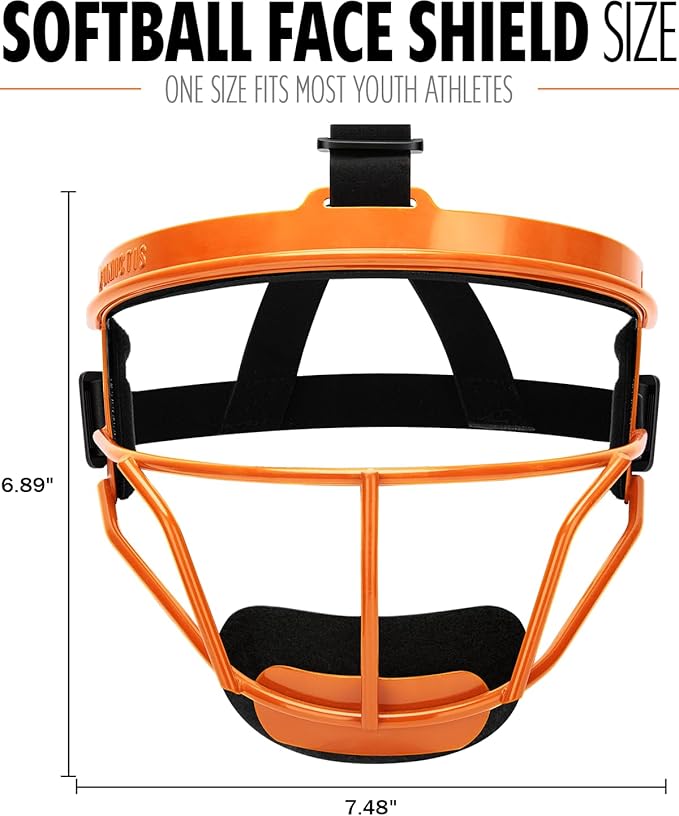 Dinictis Softball Face Mask, Lightweight, Comfortable, with Wide Field Vision, Durable and Safe Face Guards, Premium Protective Softball Fielder's Mask