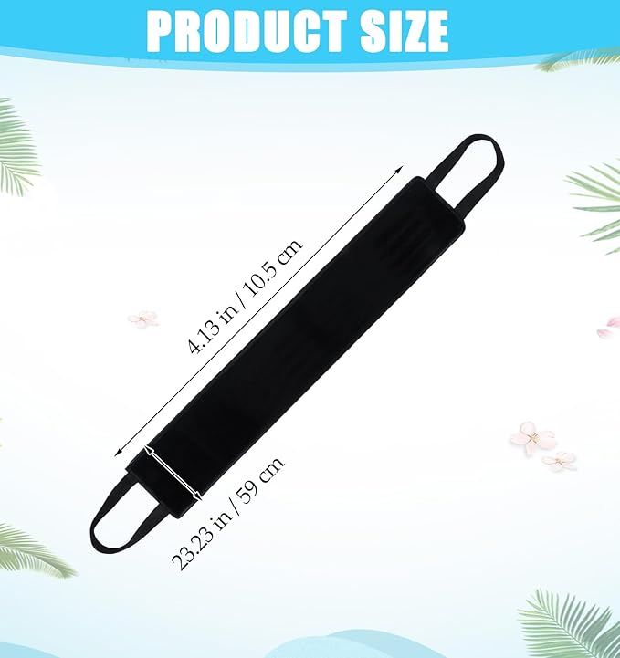Back Self Tanner Applicator, Back Tanning Applicator, Double-sided Used for Self-tanning Lotion, Mousse, Cream (Black)