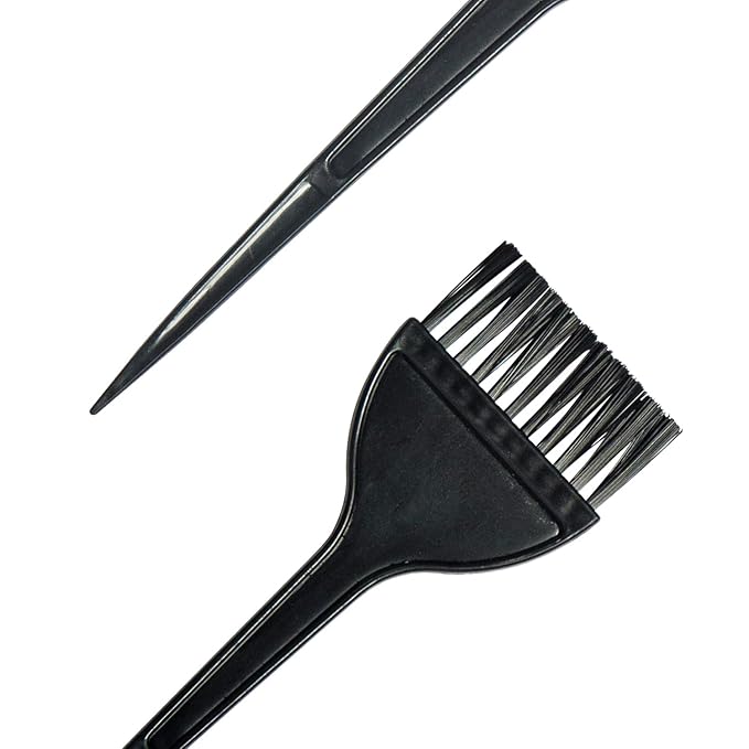 6-Pack Hair Dye Brushes - Reusable Applicator Brushes for Hair Stylists, Salon Use, and Home DIY Dyeing for Men and Women (6 Pack)