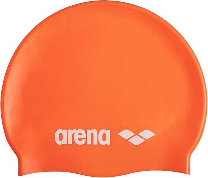 Arena Classic Unisex Soft Silicone Swim Cap for Women and Men, Intensive Training Comfortable Non-Slip Long Hair Swimming Hat
