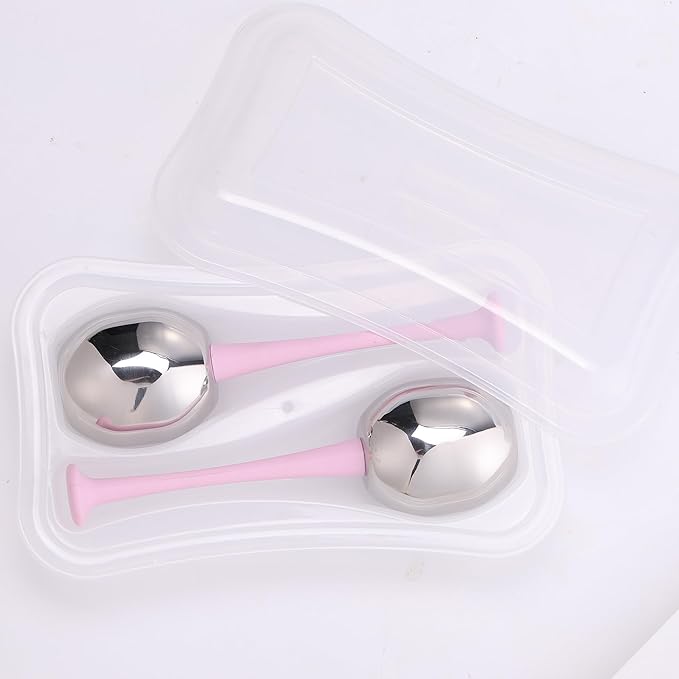 Stainless Steel Cooling Globes 2 PCS for Face Massage Durable Ice Globes with Storage Case Spa & Home Use Reduce Puffiness, Tighten Pores for Wife Mom Girlfriend Mother Sister Gift